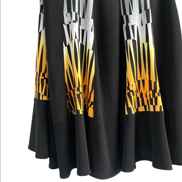 πSZ 10β’FRANK LYMAN DESIGN SLEEVELESS A-LINE FLOWY SWING MIDI DRESSπ - Picture 6 of 8